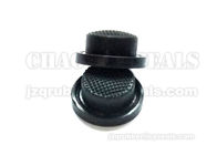中国 黒いゴム製押しボタンは高く軽いまぶしさのフラッシュのビームのための耐火性を覆います 会社