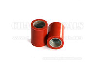 Hard Red Silicone Custom Rubber Products Coated Zinc Iron Parts Rubber Roller