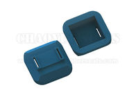 Molded Square Shape Blue Silicone Rubber Suction Cups For Vacumme Absorption PCB Board