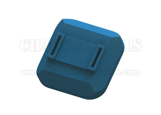 中国 Vacummeの吸収PCB板のための形成された正方形の形の青いシリコーン ゴムの吸引のコップ 工場